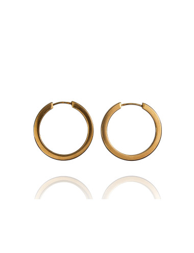 Pre-owned 19,2ct gold (hoop earrings)