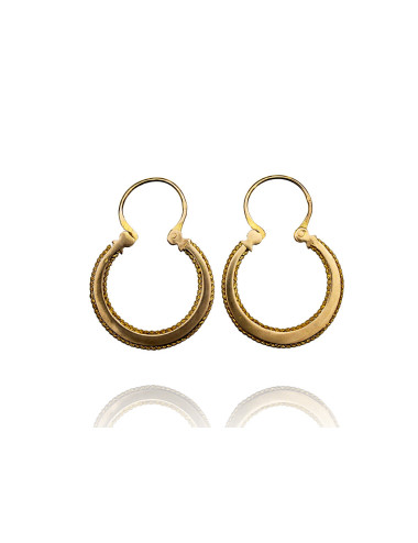 Pre-owned 19,2ct gold (hoop earrings)