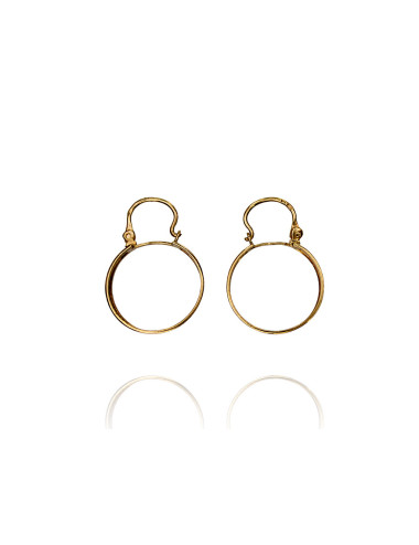 Pre-owned 19,2ct gold (hoop earrings)