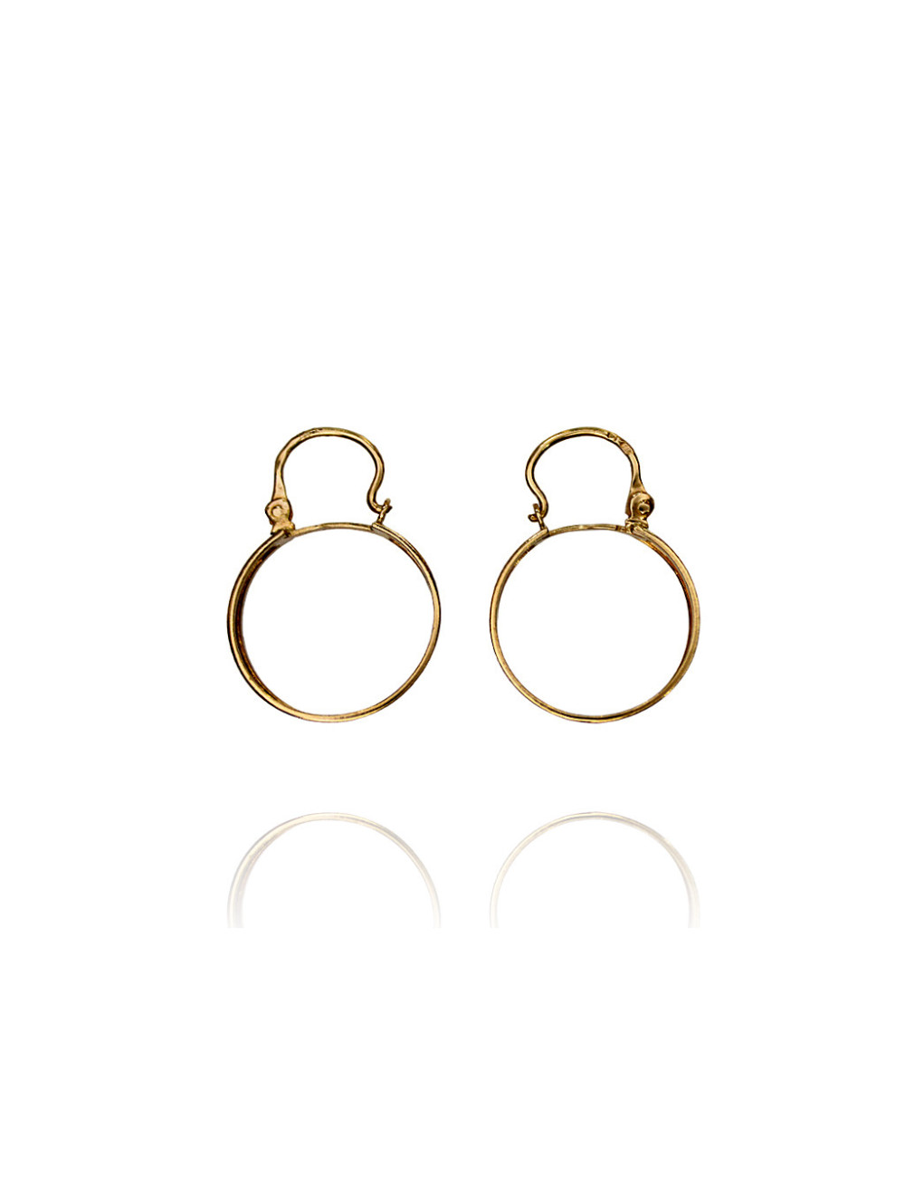 Pre-owned 19,2ct gold (hoop earrings)