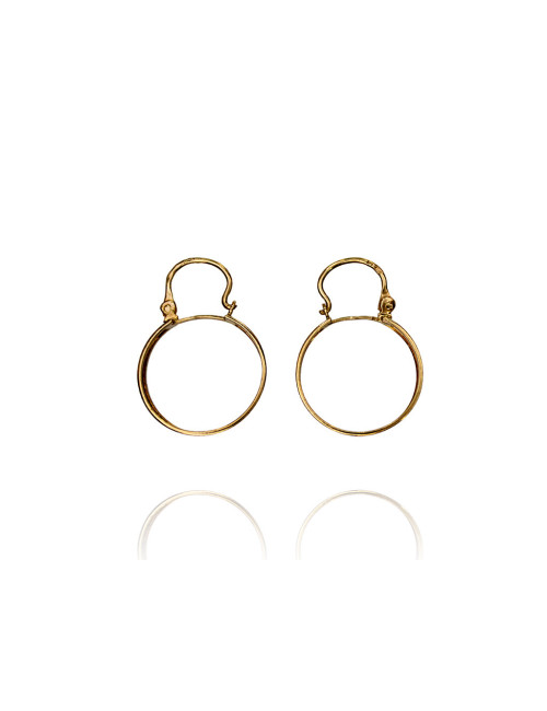 Pre-owned 19,2ct gold (hoop earrings)