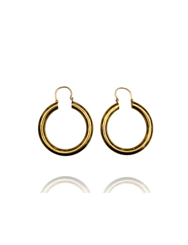 Pre-owned 19,2ct gold (hoop earrings)