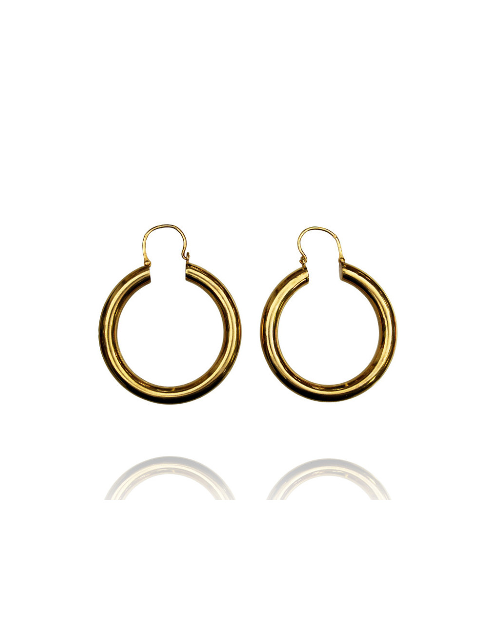 Pre-owned 19,2ct gold (hoop earrings)