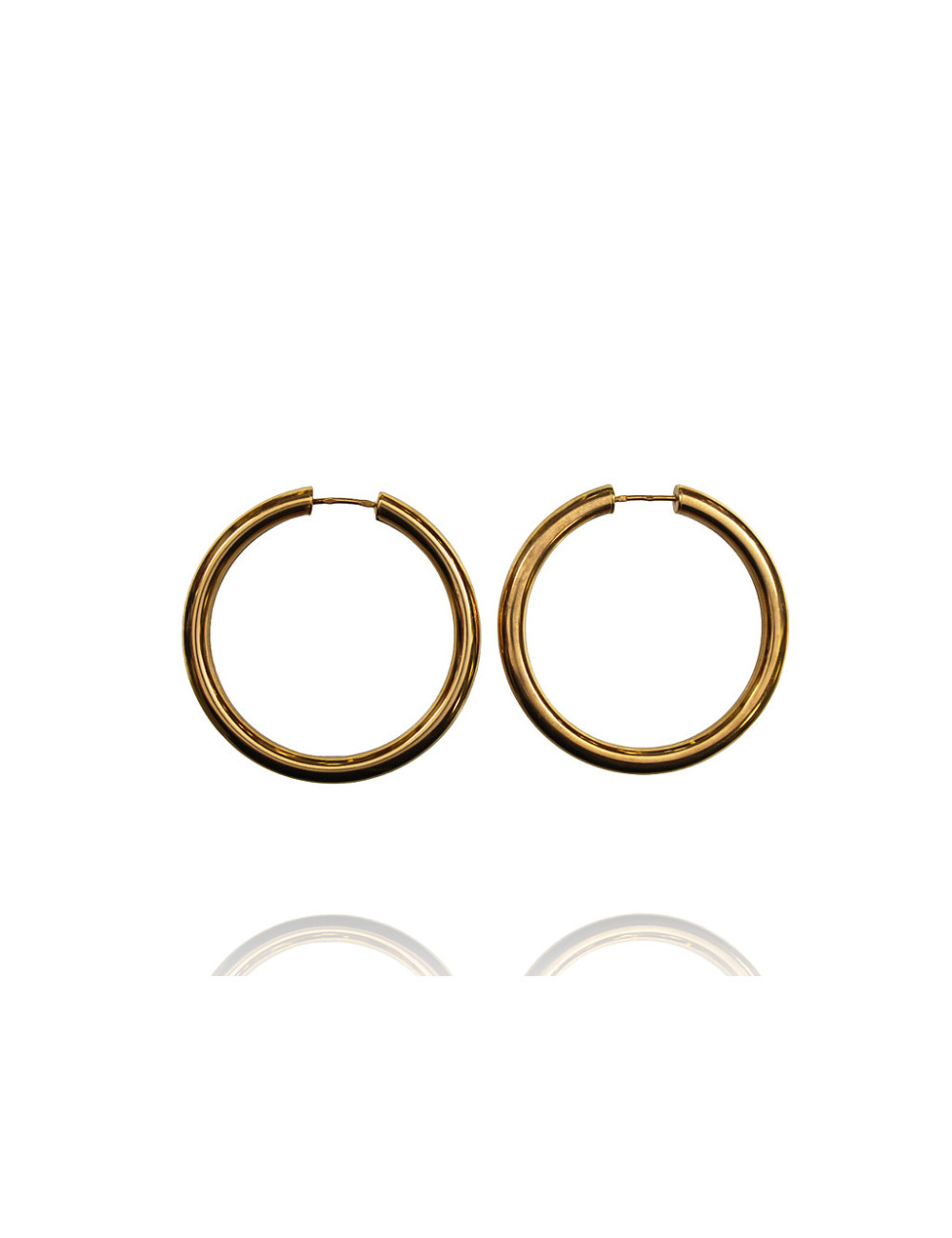 Pre-owned 19,2ct gold (hoop earrings)