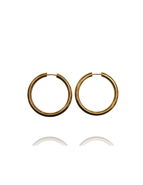 Pre-owned 19,2ct gold (hoop earrings)