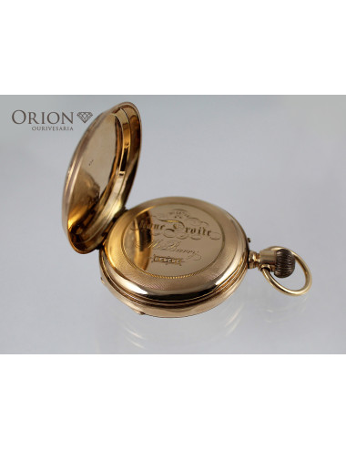 Antique anonymous gold pocket watch