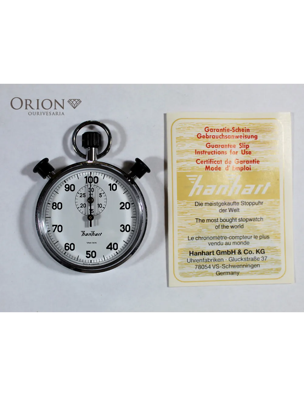 Stopwatch Hanhart 1/100 Rattrapante
